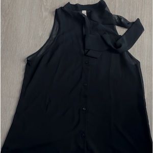 American Apparel black chiffon too L